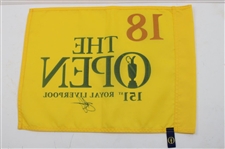 Brian Harmon Signed The Open at Royal Liverpool Flag JSA ALOA