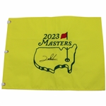 Jon Rahm Signed 2023 Masters Tournament Embroidered Flag JSA ALOA