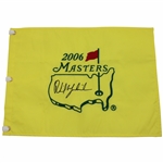 Phil Mickelson Signed 2006 Masters Tournament Embroidered Flag JSA ALOA