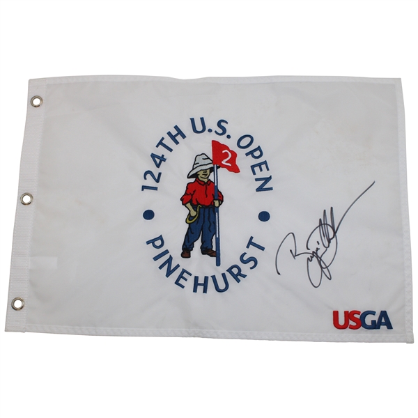 Bryson Dechambeau Signed 2024 US Open at Pinehurst No. 2 Flag JSA ALOA
