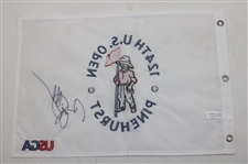 Bryson Dechambeau Signed 2024 US Open at Pinehurst No. 2 Flag JSA ALOA