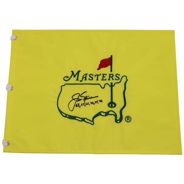 Jack Nicklaus Signed Undated Masters Embroidered Flag w/Years Won JSA ALOA