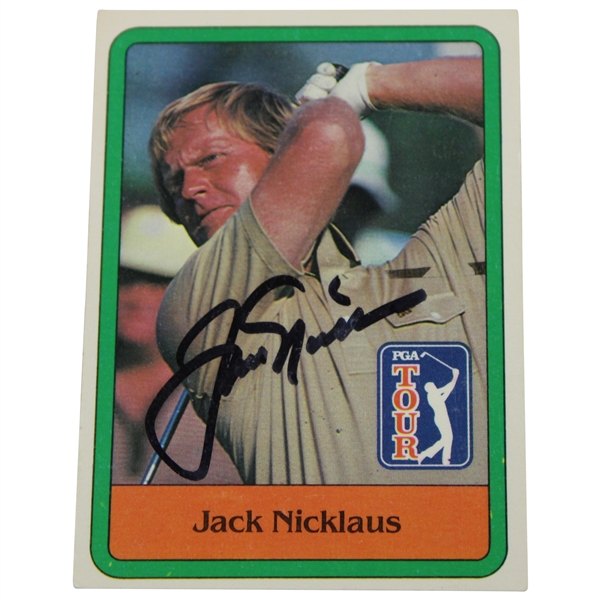 Jack Nicklaus Signed 1981 Donruss Rookie Card JSA ALOA