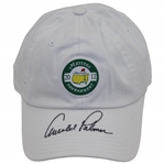 Arnold Palmer Signed 2012 Masters Logo White Hat JSA ALOA