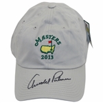 Arnold Palmer Signed 2013 Masters Logo Tan Hat JSA ALOA