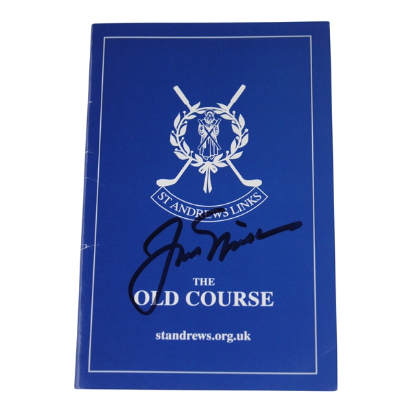 Jack Nicklaus Signed St. Andrews Old Course Scorecard JSA ALOA