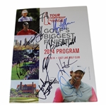 Multi Signed 2014 Tour Championship Program JSA ALOA