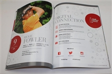 Multi Signed 2014 Tour Championship Program JSA ALOA
