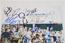 Champion Rory McIlroy & others Multi Signed 2010 Quail Hollow Championship Program - First PGA Tour Win JSA ALOA