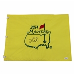 President Jimmy Carter Signed 2014 Masters Tournament Embroidered Flag JSA #Y77472
