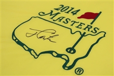 President Jimmy Carter Signed 2014 Masters Tournament Embroidered Flag JSA #Y77472