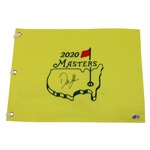 Dustin Johnson Signed 2020 Masters Tournament Embroidered Flag Beckett #BM63487