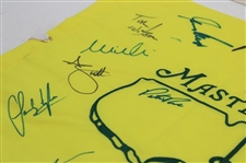 Thirteen (13) Champs Signed Undated Masters Tournament Embroidered Flag JSA ALOA