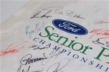 Gary Player, Fuzzy Zoeller & Others Signed Ford Senior Players Championship Flag JSA ALOA