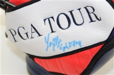 Larry Mize, Mike Weir & Sandy Lyle Signed PGA Tour Mini Golf Bags JSA ALOA