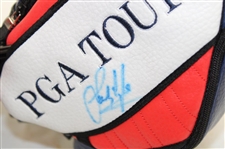 Larry Mize, Mike Weir & Sandy Lyle Signed PGA Tour Mini Golf Bags JSA ALOA