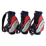 Larry Mize, Mike Weir & Sandy Lyle Signed PGA Tour Mini Golf Bags JSA ALOA