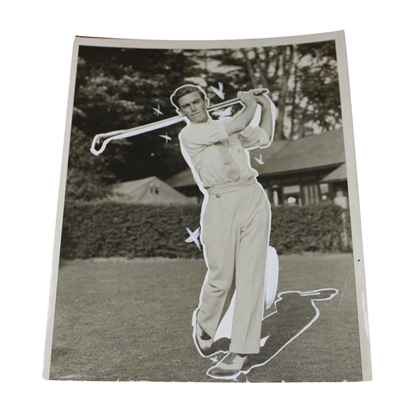 Johnny Farrell B & W Post Swing Photo