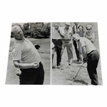 Two (2) Jack Nicklaus Photos W/ Articles That Used Them On Back