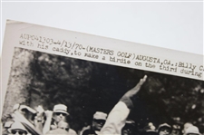 Billy Casper 1970 Masters Wire Photo