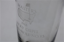 Jacky Cupit's 1968 Masters Tournament Hole No. 13 Steuben Crystal Eagle Glass w/Bag
