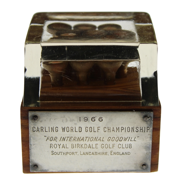 Jacky Cupits 1966 Carling World Golf Championship Tee Holder