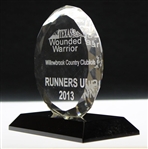 Jacky Cupit's 2013 Texas Wounded Warrior Glass Runner Up Trophy