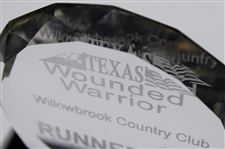 Jacky Cupit's 2013 Texas Wounded Warrior Glass Runner Up Trophy