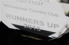 Jacky Cupit's 2013 Texas Wounded Warrior Glass Runner Up Trophy
