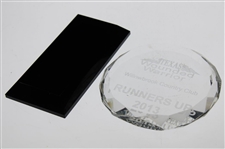 Jacky Cupit's 2013 Texas Wounded Warrior Glass Runner Up Trophy