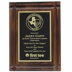 Jacky Cupits Texas Golf Legends Pro-Am Support Appreciation Plaque