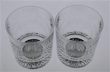 Two (2) Augusta National Golf Club Clubhouse Rocks Glasses