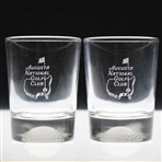 Two (2) Augusta National Golf Club Logo Shot Glasses