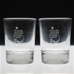 Two (2) Augusta National Golf Club Logo Shot Glasses