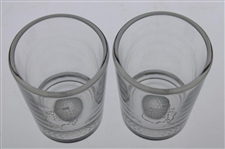 Two (2) Augusta National Golf Club Logo Shot Glasses