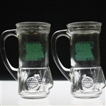 Pair of Classic 'The Green Jacket Restaurant - Home of the Masters' Golf Bag Drinking Glasses