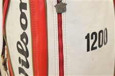 Gene Sarazen Signed Wilson 1200 Red & White Full Size Golf Bag JSA ALOA