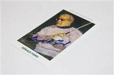 President Gerald Ford Signed Ltd Ed 1992 Mueller Enterprises Card #2410/10000 JSA #AC56155