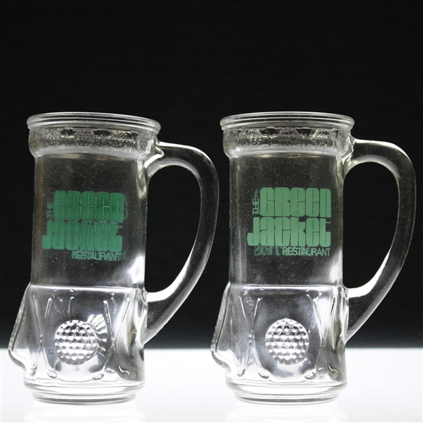 Pair of Classic The Green Jacket Restaurant - Home of the Masters Golf Bag Drinking Glasses