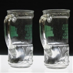 Pair of Classic 'The Green Jacket Restaurant - Home of the Masters' Golf Bag Drinking Glasses
