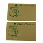 Hale Irwins Pair of 2023 Masters Tournament Credit Cards