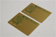 Hale Irwin's Pair of 2023 Masters Tournament Credit Cards