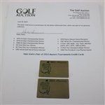 Hale Irwin's Pair of 2023 Masters Tournament Credit Cards