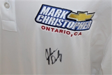 John Daly Signed Personal Straight Down White Performance 3XL Shirt w/Sponsors JSA ALOA