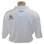 John Daly Signed Personal Straight Down White Performance 3XL Shirt w/Sponsors JSA ALOA