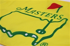 Classic 1995 Masters Tournament Yellow Screen w/ Green Logo Outline Flag