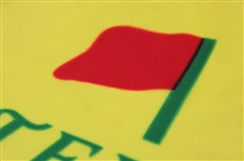 Classic 1995 Masters Tournament Yellow Screen w/ Green Logo Outline Flag