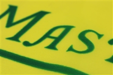 Classic 1995 Masters Tournament Yellow Screen w/ Green Logo Outline Flag