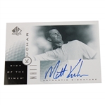 Matt Kuchar Signed 2001 Upper Deck Sign Of The Times Card