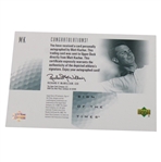 Matt Kuchar Signed 2001 Upper Deck Sign Of The Times Card